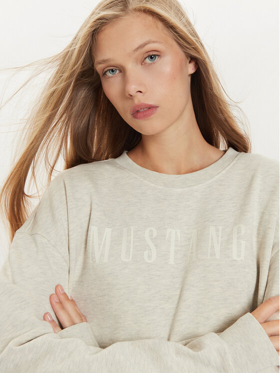 Mustang Mustang Суитшърт Lindsey 1015262 Сив Regular Fit
