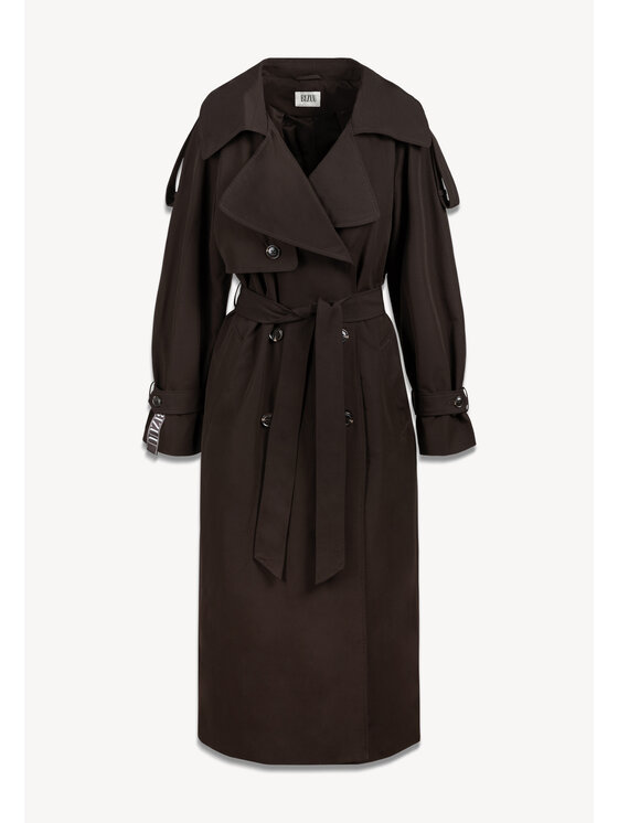 BIZUU BIZUU Trenčkot RACHELLA OVERSIZED TRENCH COAT Hnědá Standard Fit