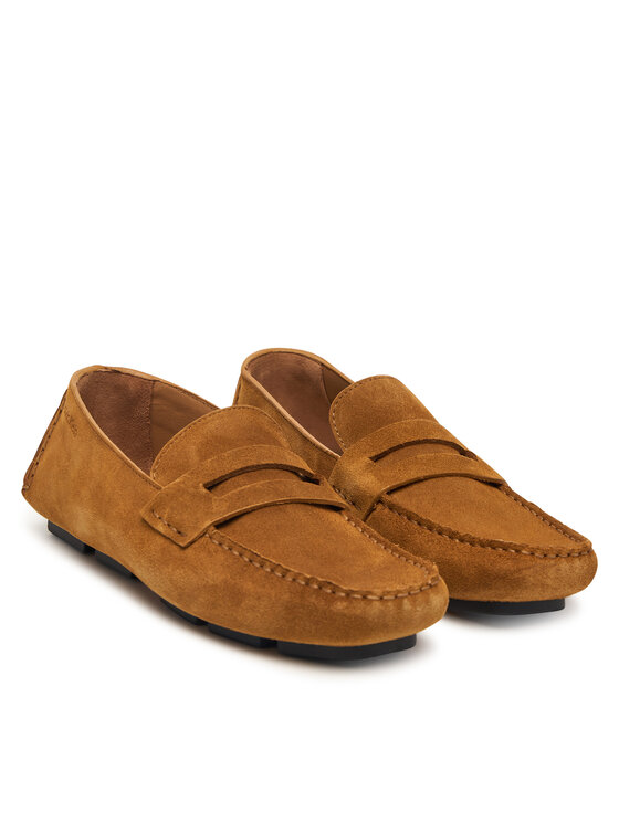 Calvin Klein Calvin Klein Mokassins Square Driver Suede HW0HW02844 Braun