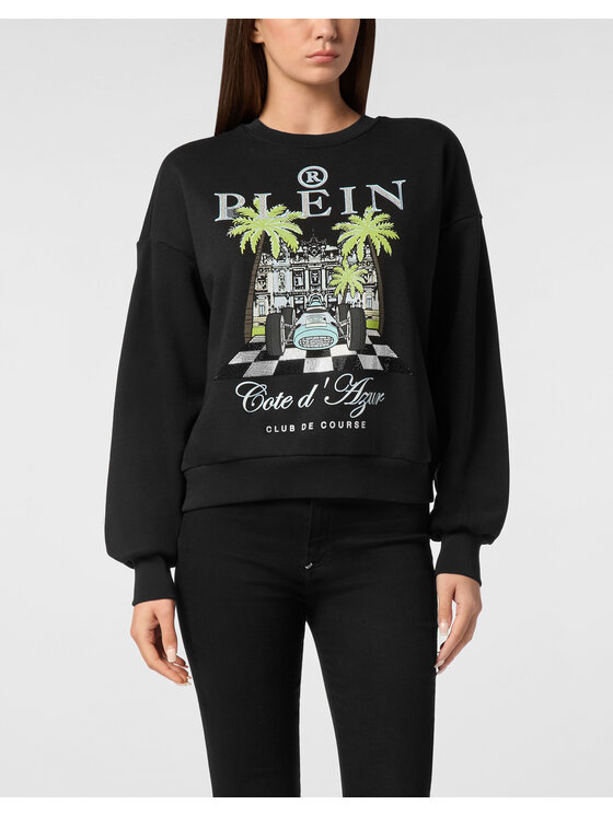 PHILIPP PLEIN PHILIPP PLEIN Bluza 24893 Czarny Regular Fit