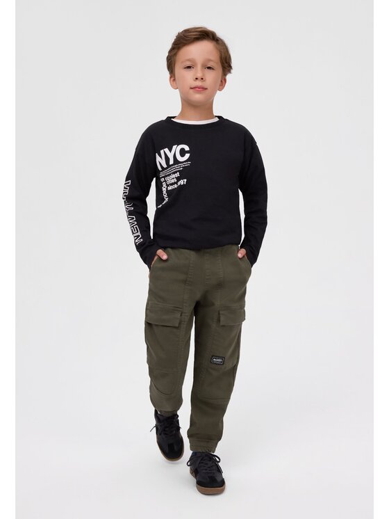minoti minoti Spodnie cargo 33PANT256 Khaki Cargo Fit