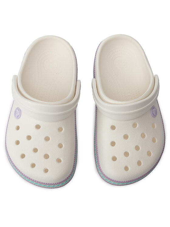 Crocs Pantoletten Crocband Sport Cord Clog K 205899 WeiB Modivo