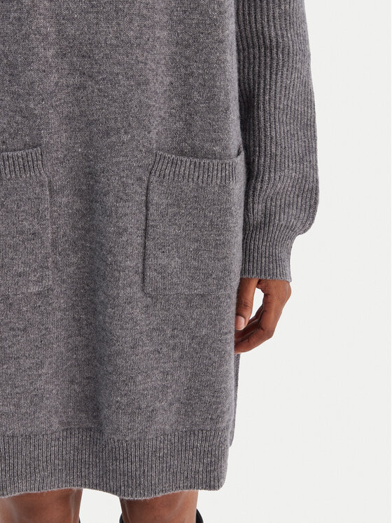 Liu Jo Liu Jo Плетена рокля MF5063 MS009 Сив Regular Fit