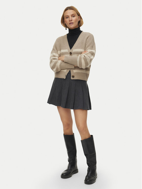 Vero Moda Vero Moda Kardigan Lea 10249632 Beżowy Regular Fit