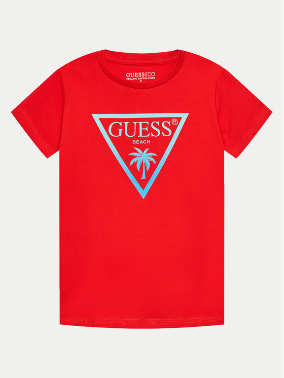 Guess T-krekls L4GI33 J1311 Sarkans Regular Fit