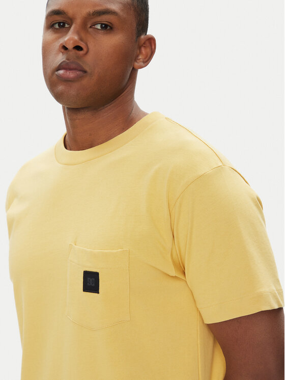 DC Shoes DC Shoes T-Shirt ADYKT03246 Żółty Regular Fit