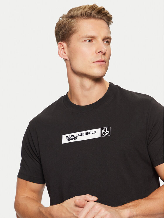 Karl Lagerfeld Jeans Karl Lagerfeld Jeans T-Shirt A1M17112 Schwarz Slim Fit