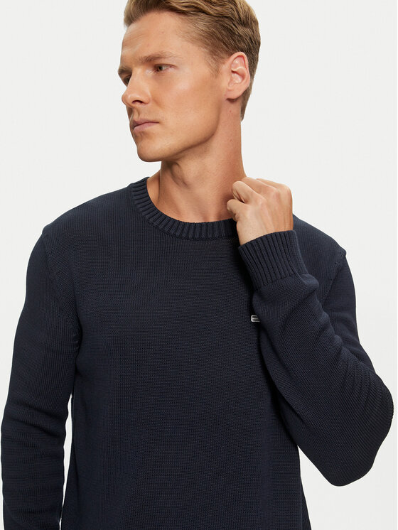Tommy Jeans Tommy Jeans Megztinis Essential DM0DM18370 Tamsiai mėlyna Slim Fit