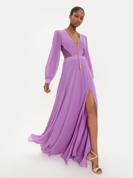 Fracomina Fracomina Abendkleid FQ24WD3013W41201 Violett Regular Fit