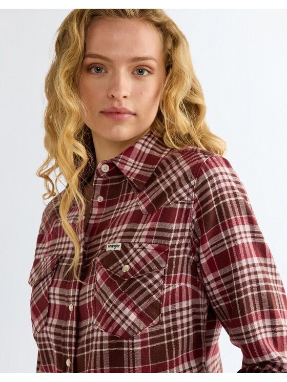 Wrangler Wrangler Koszula WESTERN SHIRT Kolorowy Slim Fit