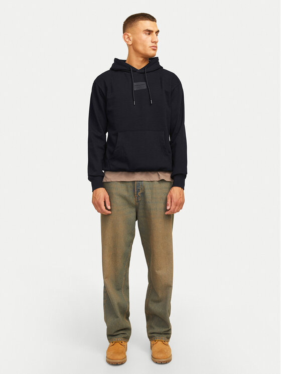 Jack&Jones Jack&Jones Μπλούζα Hakkai 12256841 Μαύρο Relaxed Fit