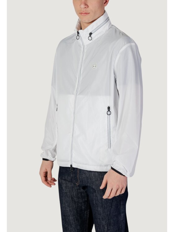 Armani Exchange Armani Exchange Giacca di pelle 8NZB07 ZNWFZ Bianco Casual Fit