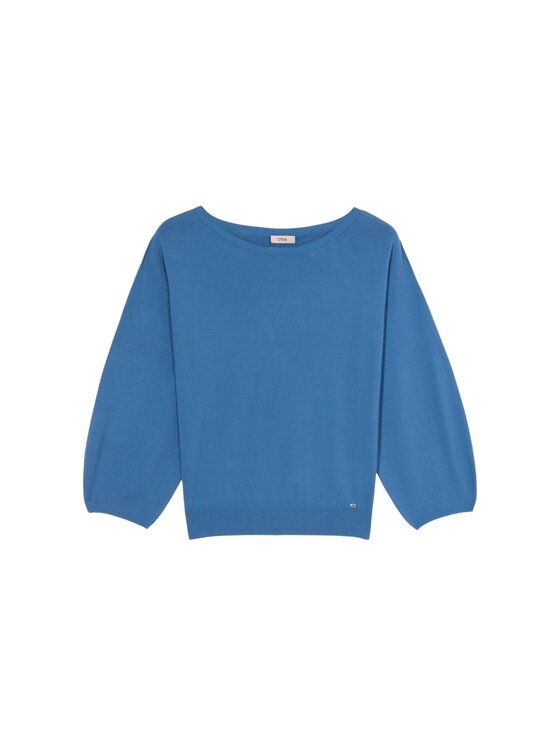 Oltre Oltre Sweter M280J005014N034 Turkusowy Regular Fit