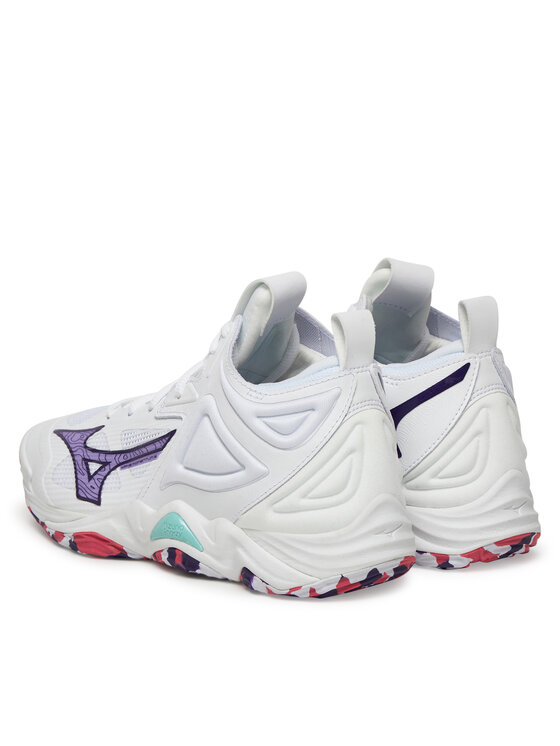 Mizuno Mizuno Tenisice za dvoranski nogomet Wave Momentum 3 Mid V1GC2317 Bijela
