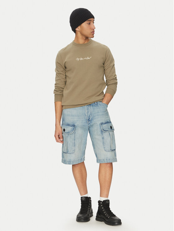G-Star Raw G-Star Raw Μπλούζα G-Script D26407-D257 6057 Χακί Regular Fit