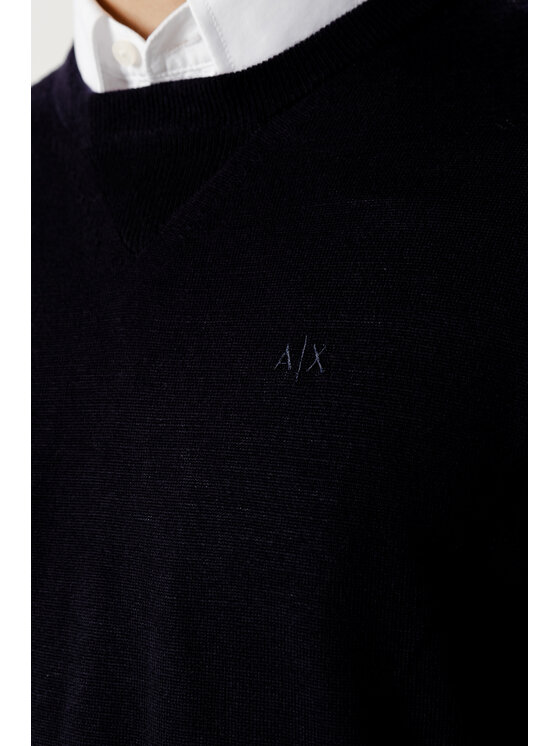 Armani Exchange Armani Exchange Sweter 8NZM3A ZM8AZ Niebieski Regular Fit