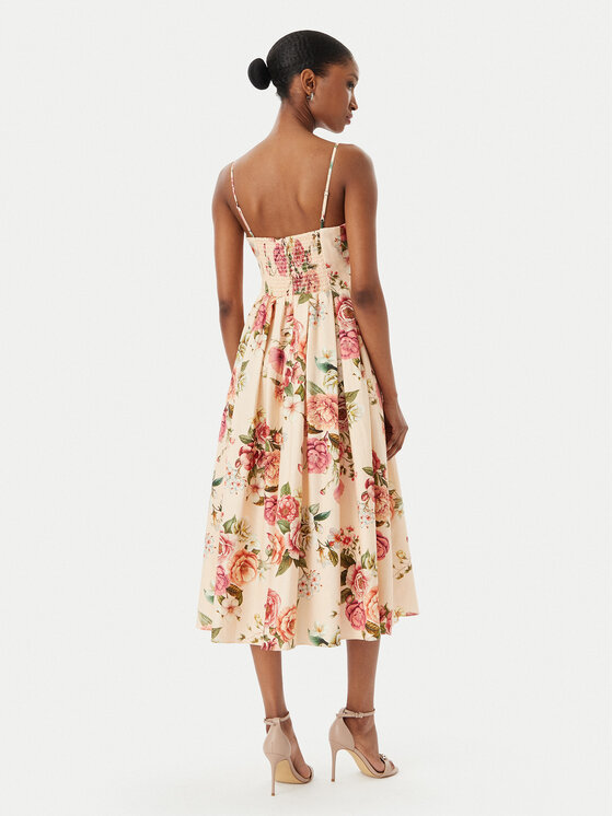 Guess Guess Kokteilinė suknelė W6GKAF W2558 Rožinė Regular Fit