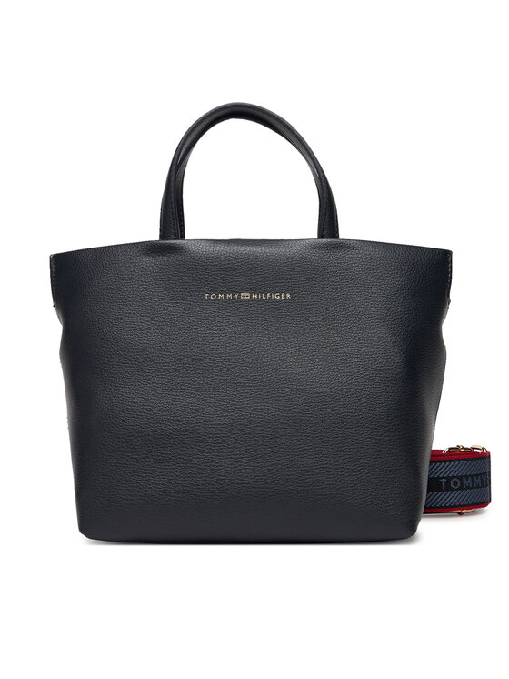 Tommy Hilfiger Torebka Th Logotape Mini Tote AW0AW17694 Granatowy