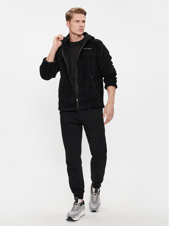 Kappa Kappa Μπλούζα 321H7YW Μαύρο Regular Fit