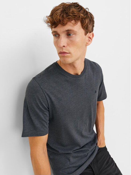 Jack & Jones Jack & Jones T-Shirt Paulos 12245087 Szary Standard Fit