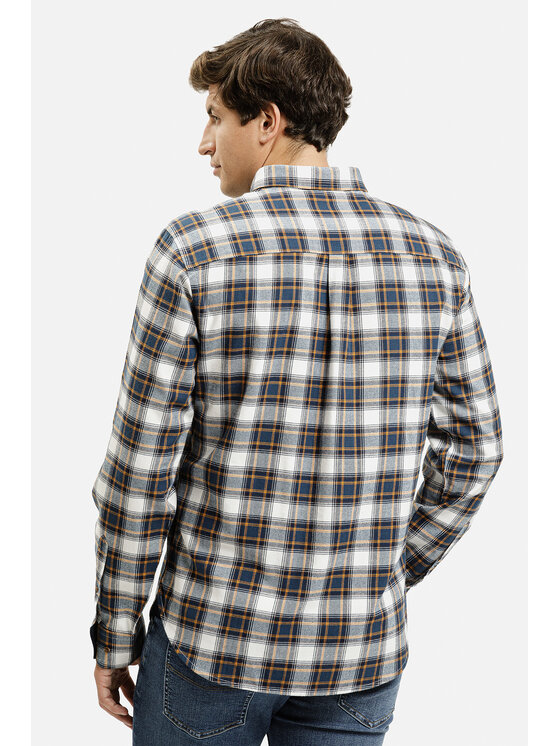 Cross Jeans Cross Jeans Koszula 35614-306 Biały Regular Fit