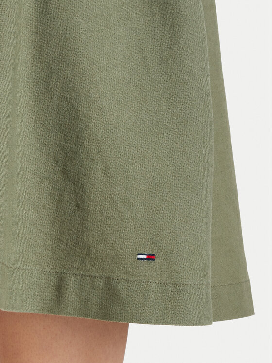 Tommy Jeans Tommy Jeans Letní šaty DW0DW22343 Zelená A-Line Fit