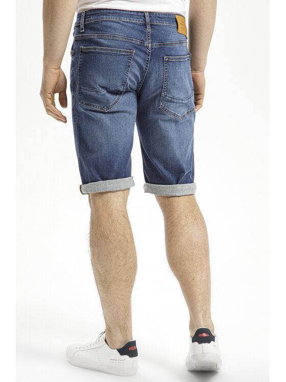 Cross Jeans Cross Jeans Szorty jeansowe A 584-018 Niebieski Relaxed Fit