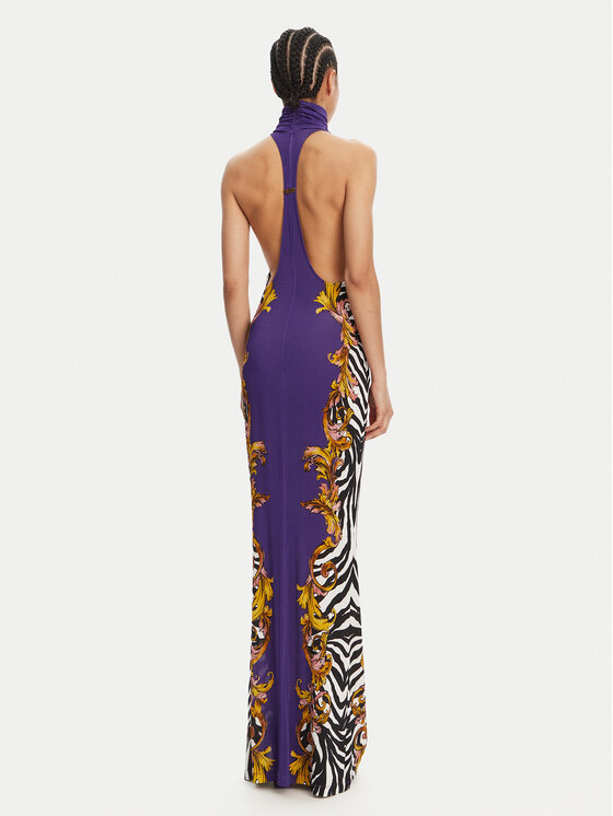 Versace Jeans Couture Versace Jeans Couture Večernja haljina 78HAO9P5 Ljubičasta Slim Fit