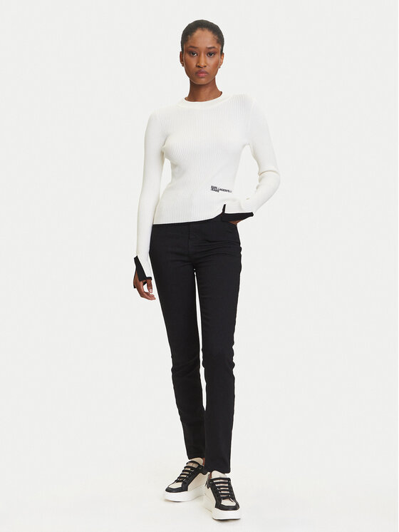 Karl Lagerfeld Jeans Karl Lagerfeld Jeans Kampsun A3W18006 Ekrüüvärv Slim Fit