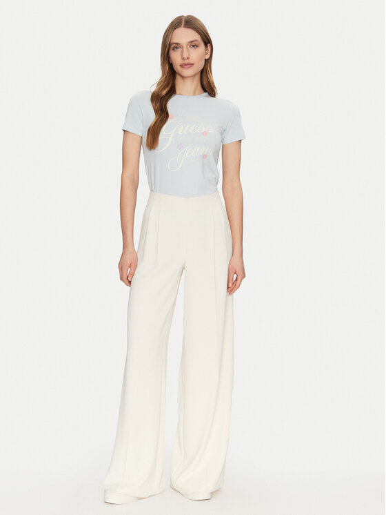 Guess Jeans Guess Jeans Tričko W5GI24 J1314 Modrá Regular Fit
