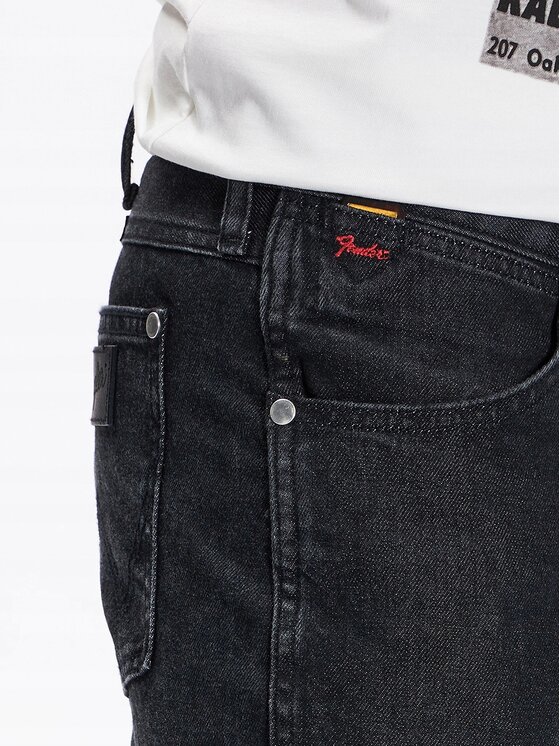 Wrangler Wrangler Jeansy Larston Czarny Slim Fit