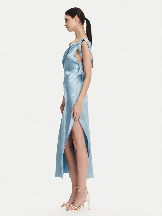 PINKO PINKO Koktejlové šaty 104986 A2GZ Světle modrá Regular Fit