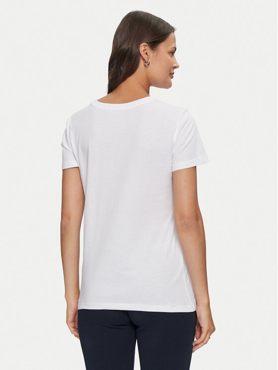 Armani Exchange Armani Exchange T-Shirt 6DYT15 YJ3RZ 1000 Biały Regular Fit