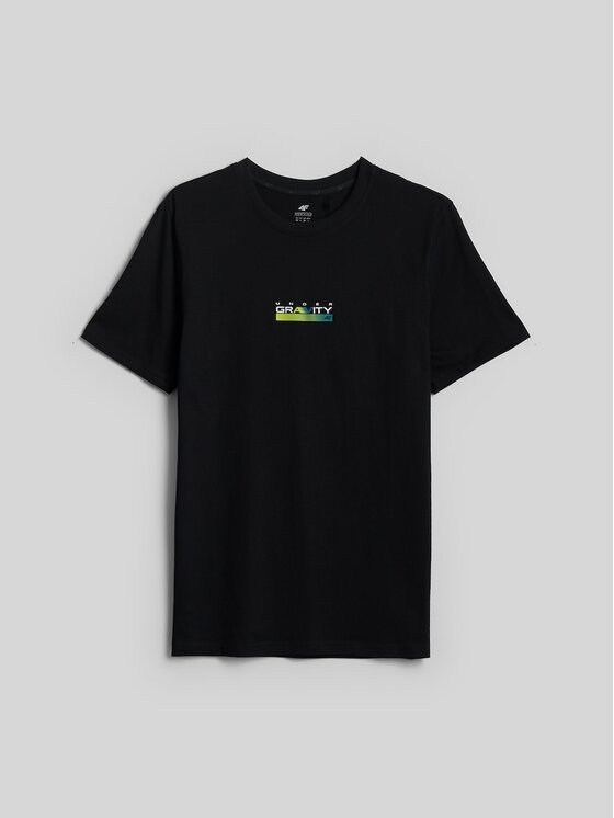 4F 4F T-Shirt IRON MODE Czarny Regular Fit
