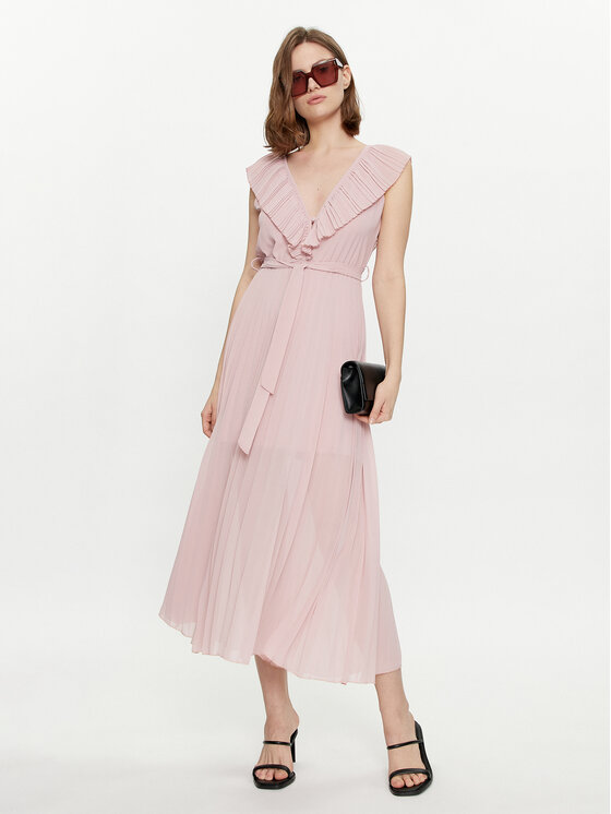 Dixie Dixie Cocktail obleka A319J043 Roza Regular Fit