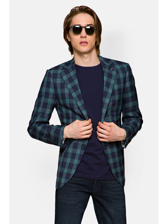 Lancerto Lancerto Marynarka Saxony 2 Kolorowy Slim Fit