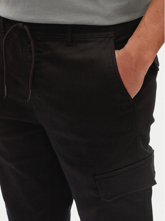 Pepe Jeans Pepe Jeans Spodnie materiałowe PM211725 Czarny Slim Fit