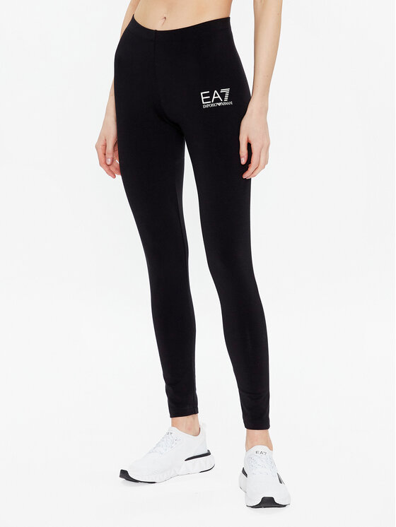 EA7 Emporio Armani Leggings 8NTP61 TJ01Z 0200 Crna Slim Fit