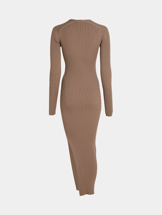 Calvin Klein Calvin Klein Džemper haljina K20K205997 Bež Slim Fit