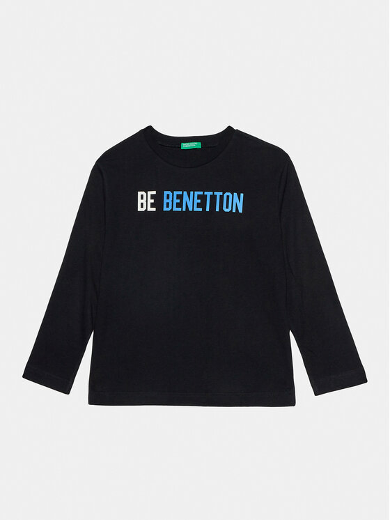 United Colors Of Benetton United Colors Of Benetton Bluza 3ATNC10EL Črna Regular Fit