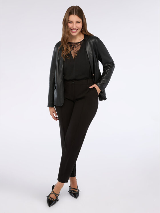 Fiorella Rubino Fiorella Rubino Pantaloni di tessuto P168T004997N033 Nero Regular Fit