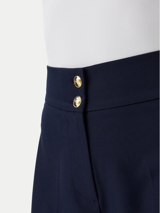 Maryley Maryley Текстилни панталони 25EB680/M25/43BL Тъмносин Regular Fit