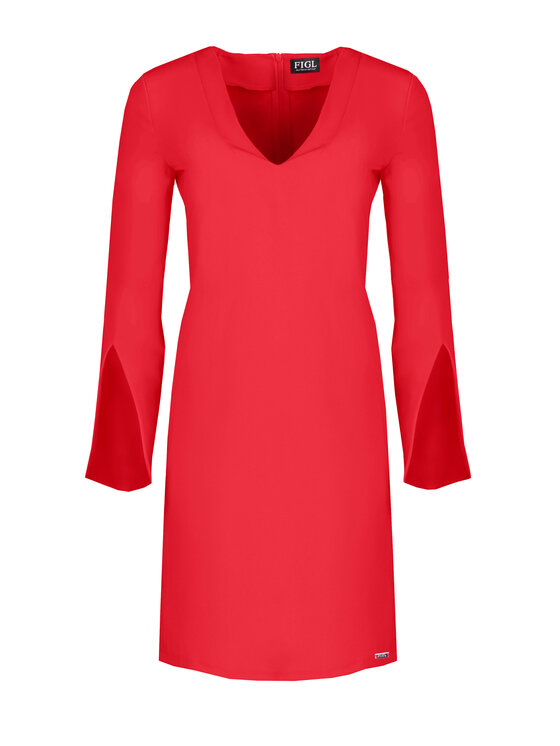 FIGL FIGL Vestito da giorno M550 Rosso Regular Fit