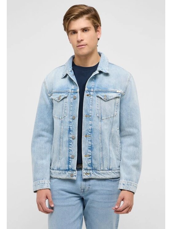 Mustang Mustang Kurtka jeansowa Style Dallas Jacket Niebieski Regular Fit