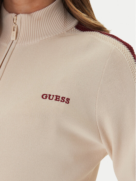 Guess Guess Kardigan V6GR12 Z0752 Beżowy Regular Fit