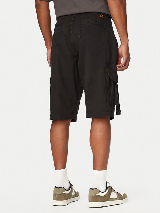Alpha Industries Alpha Industries Bavlnené šortky 266256 Čierna Regular Fit