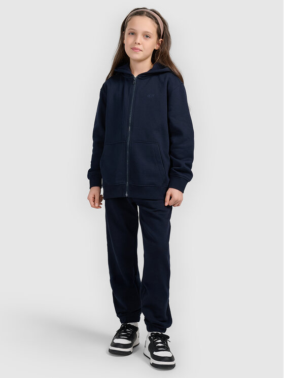 4F 4F Bluza BASIC+ Granatowy Oversize
