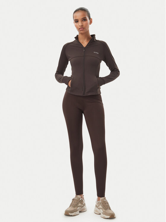 MICHAEL Michael Kors MICHAEL Michael Kors Leggings MF6310XKND Marrone scuro Slim Fit