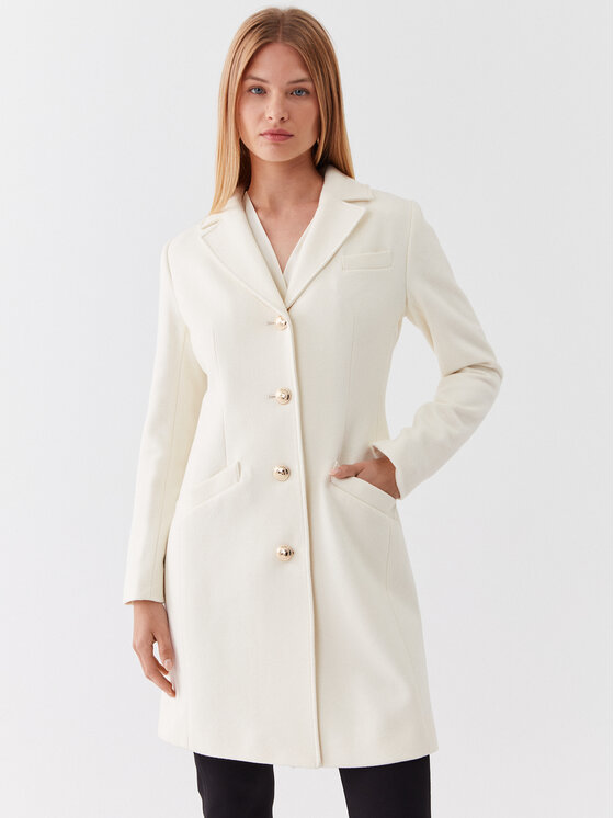 manteau blanc guess