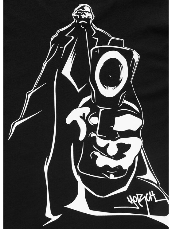 PITBULL PITBULL T-Shirt EL MUERTO Czarny Regular Fit